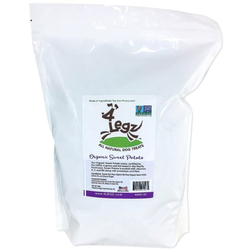 4legz Organic Sweet Potato Crunchy Dog Cookies - 4 Lbs - Doggie Dog Treats And Toys